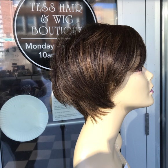 Brown Hairuwear wig Short Angle bob style 2026 - Picture 4 of 8